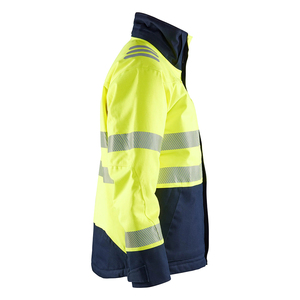Chaqueta de Invierno con Capucha y Mangas Largas para Trabajo en Clima Frío, Color Sólido, Dos Tiras Reflectantes de Seguridad, Calefactable por Delante - Product Image 4