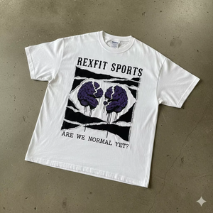 T-shirts pour hommes personnalisés, surdimensionnés, à motifs graphiques, sérigraphiés, coupés et cousus, avec patchs usés - Product Image 6