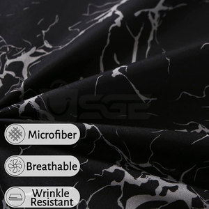 Ensemble de draps plats modernes en polyester et coton de haute qualité, couleur et taille personnalisées, literie pour la maison - Product Image 2