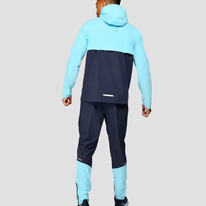 ชุดวอร์มกันลมน้ำหนักเบา ระบายอากาศได้ดี สไตล์สตรีทลำลอง เหมาะสำหรับการฝึกซ้อม เสื้อแจ็คเก็ตซิปเต็มตัว กางเกงจ็อกเกอร์เอวยางยืด ใส่สบาย - Product Image 3