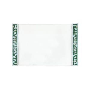 Juego de quemador de resina con incrustaciones y bandeja cuadrada para decoración del hogar, Mubkhar árabe clásico, bandeja de servir alimentos con nácar - Product Image 5