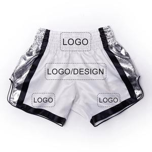 Superior Fabric Thai Shorts Custom Logo Private Label Smooth Satin Material Lightweight <b>Athletic</b> Shorts for Gym Training Fitness - Product Image 4