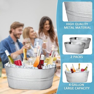 Cubo de Hielo Comercial de Acero Inoxidable con Tapa y Pinzas, Enfriador de Hielo Aislado Premium para Bares, Restaurantes y Fiestas, Estilo Americano - Product Image 3