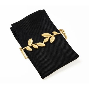 Luxury Botanical Gold Leaf Napkin Holder Set for Wedding <b>Table</b> Settings Sophisticated <b>Matte</b> Gold Olive Branch Napkin Ring - Product Image 1