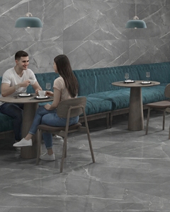 Carreaux de sol en porcelaine gris marbre moderne très demandés 600x1200x9mm, surface polie, résistants au feu, qualité AAA, résistants à la chaleur - Product Image 3