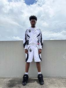Custom Unisex Plaid/Solid Cotton <b>Lightweight</b> Sweatshirt Shorts Set Vintage Streetwear Zip <b>Hoodie</b> Two Piece Drawstring Raw Hem - Product Image 1
