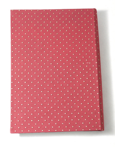 Agenda en papier à couverture rigide pour sublimation, cadeau, couleur bordeaux, avec petits points dorés métalliques imprimés sur toute la couverture, planificateur quotidien, hebdomadaire, mensuel - Product Image 4