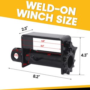 เครื่องกว้านเหล็กพร้อม0.51 2.75สำหรับงานหนัก4แพ็ก - Product Image 3