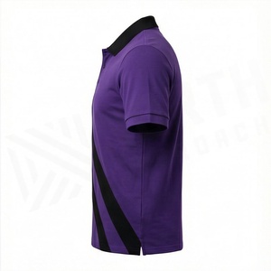 เสื้อโปโลผู้ชายคอตตอนพลัสไซส์ OEM ออกแบบเองได้ แฟชั่นใหม่ สไตล์ไฮสตรีท ระบายอากาศได้ดี สีสันปรับแต่งได้ - Product Image 3