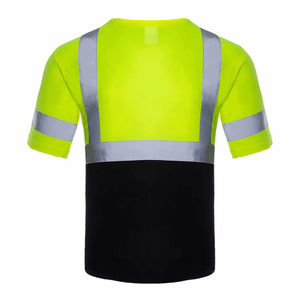 Gilet de sécurité 100% haute visibilité réfléchissant, classe 1 ANSI, imperméable, logo personnalisé, vêtements de travail pour hommes - Product Image 4