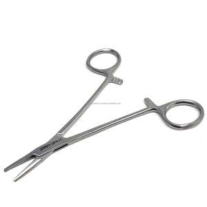 Porte-aiguille Webster professionnel en acier inoxydable 5 pouces à mâchoires lisses, instrument chirurgical vétérinaire durable, service OEM ODM - Product Image 1