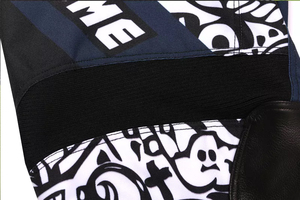 Pantalones de Motocicleta para Hombre, Negros con Estampado Azul, Transpirables, para Todas las Estaciones, Ropa para Exteriores - Product Image 6
