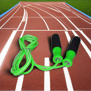 Skipping <b>rope</b> Factory Wholesale Bulk Anti-Tangle Fitness Gym Training Adjustable Blue Pink Beaded Jump <b>Ropes</b> for Students - Product Image 2