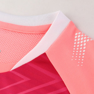 Men's Soccer Jersey Shorts Set <b>Pink</b> Geometric Print Moisture Wicking Polyester Short Sleeve Round Neck Regular Fit All Seasons - Product Image 3