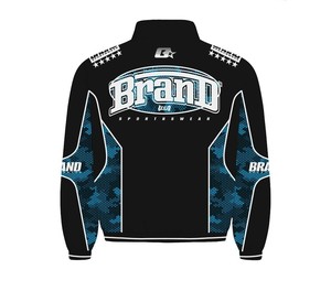 Chándal Deportivo Reflectante con Logotipo Personalizado OEM, Chándal Cortavientos de Nailon y Algodón para Hombre - Product Image 3