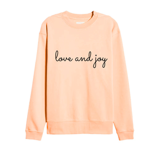 Love And Joy Sweat-shirt à col rond pour femme en coton jaune avec motif de lettres imprimées, coupe régulière, manches longues, automne - Product Image 5