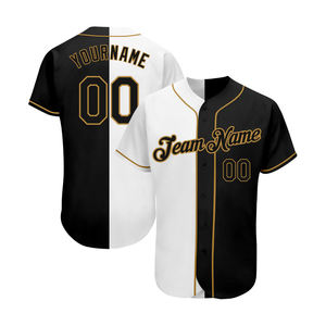Customized High Quality Baseball Jersey-Unique Design Breathable Plus Size Custom Logo <b>Polyester</b>/Cotton Quick Dry - Product Image 4