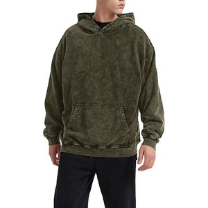 2026 Sweat-shirts à capuche pour hommes, personnalisés, confortables, effet délavé à l'acide, pour l'automne et l'hiver, en polyester et coton de qualité supérieure - Product Image 3