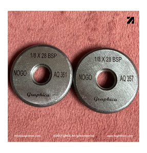 55 °   Calibradores de Rosca BSP | Latón Estándar Británico BSB | Paralelo Estándar Británico BSP | Rango de 1/16" a 12" | TPI 27-11 | Calibradores de Rosca - Product Image 5