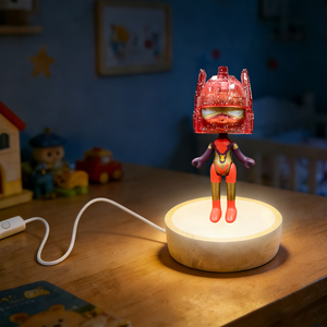 HelmeTeam paillettes Venus veilleuse LED Base rougeoyante câble USB contrôle à un bouton 2700K doux blanc chaud chambre décor cadeau - Product Image 4