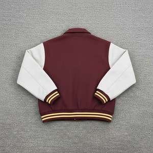 2024 Most Demanding High Quality Chenille Embroidery Men College Custom Baseball Bomber Letterman Leather Varsity <b>Jacket</b> - Product Image 2