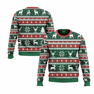 Professional <b>Christmas</b> Hoodie White Letters Design Fleece Full Dye Sublimation Sweatshirts Mens 100% Polyester Fleece <b>Shirts</b> - Product Image 2