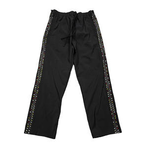 2026 Customized Waterproof Pants Rhinestone Trousers with Side Waterproof Zipper Silicone Logo Print Casual Pants for Men's - Product Image 5