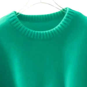 Women's Soft Knit Solid Crew Neck Long Sleeve Warm Casual Pullover Loose Fit Cozy <b>Winter</b> Fashion Knitted <b>Top</b> - Product Image 5