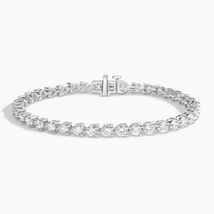 Pulsera de Diamantes Cultivados en Laboratorio con Corte Clásico Stellar en Oro Blanco de 10K, Certificada, Serie de Joyería Fina Sostenible - Product Image 1