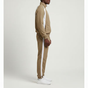 ชุดวอร์มแบบสั่งทำพิเศษ OEM ผ้าไนลอน 100% ตัดต่อสีสันแบบ Color Block พร้อมโลโก้สั่งทำ ชุดกันลมน้ำหนักเบาสำหรับฤดูใบไม้ร่วง - Product Image 4