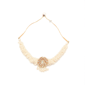 Juego de Joyería de Moda Jewelemarket 10575500WH, Collar de Perlas y Cuentas con Piedras Kundan - Product Image 2
