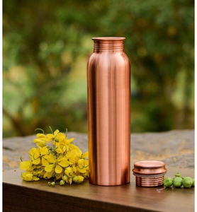 Best Priced Handmade Eco-Friendly <b>Copper</b> <b>Water</b> <b>Bottle</b> with Customized Color for Direct Drinking by blossom craft india - Product Image 6