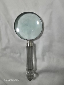 Loupe de poche élégante avec poignée en verre cristallin de qualité supérieure, loupe de bureau de luxe pour la décoration de bureau et cadeau haut de gamme - Product Image 6