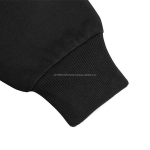 เสื้อฮู้ดแขนยาวแบบสวมหัวของผู้ชายเสื้อมีฮู้ดสีทึบแบบสวมหัวโลโก้แบบปรับแต่งได้สำหรับผู้ชาย - Product Image 4