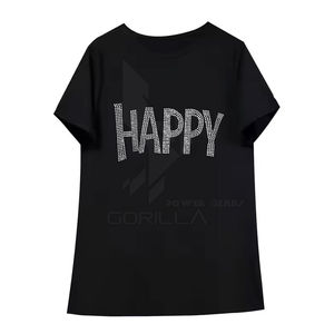 Camiseta de Verano Casual para Mujer 2026, Tejida, 100% Algodón, Transpirable, Cuello Redondo, Manga Corta, Ecológica, Nuevo Estilo - Product Image 1