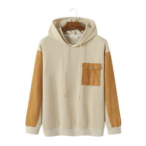 Men's Hooded <b>Sweatshirt</b> <b>Heart</b> Pattern Digital Embroidered Regular Fit Casual Knitted Cotton Fleece Eco-Friendly Autumn Wear - Product Image 1