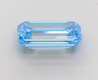 Diamante Cultivado en Laboratorio con Certificación IGI, Corte Esmeralda de 6.55 CT, Color Azul Intenso, Claridad VS1, Modelo 1 ROYAL GEMS para Joyería