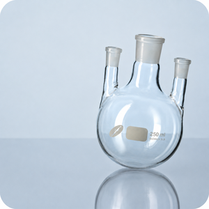 Frasco Evaporador de Vidrio Borosilicato de Fondo Redondo de 3 Cuellos, de Paredes Gruesas, para Laboratorio, de 50-2000 ml - Product Image 3