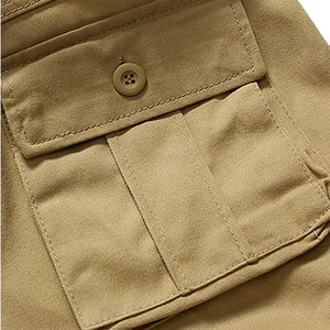 Shorts Cargo Décontractés en Coton pour Hommes à Boutons, Vente Directe Usine 2026, aux Prix les Plus Bas - Product Image 5