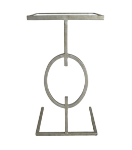 Table d'appoint moderne en bois, ronde, avec plateau en verre, style antique, pour chambre à coucher, salon - Product Image 4