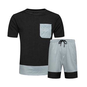 Ensemble d'été pour hommes-T-shirt à manches courtes-Ensemble deux pièces de fitness-Survêtement décontracté - Product Image 1