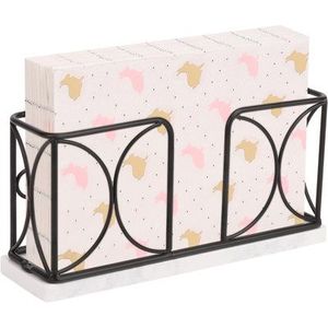 Compact Steel Metal Napkin Holder Designed For Small Dining Spaces Decorative Tissue Arrangement Kitchen Accessories Collection - Product Image 4