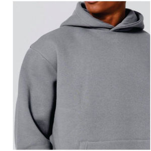 Sweat à capuche uni pour homme, personnalisable avec logo, vierge, premium, unisexe, style survêtement, streetwear pour couples, en polaire, coupe oversize, automne - Product Image 4