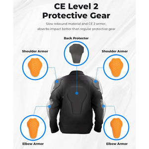 Veste de moto en Cordura pour homme RAPID SPORTS, hiver, imperméable, légère, design personnalisé, vente en gros - Product Image 2