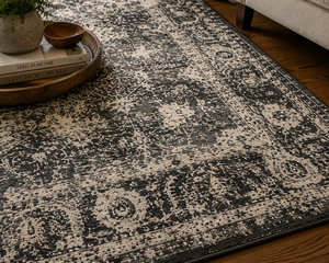 Modern <b>Machine</b> Made Geometric Wool/Silk Area Rug 5x7ft Washable Non-Slip <b>Floor</b> Mat for Living Room Bedroom - Product Image 3