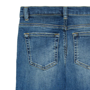 Pantalones de mezclilla para niños, cómodos y transpirables, con bolsillos laterales, estilo casual elegante, mezclilla de algodón de primera calidad, corte ajustado. - Product Image 5