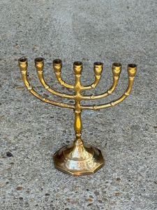 Majestic Menorah Candle Holders Premium Decorative Religious Festival Ornament Elegant Handmade Metal Home <b>Table</b> Display Collect - Product Image 1