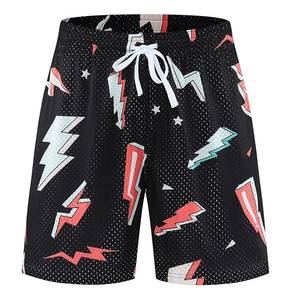 High Quality Custom 5 Inch Men's Double <b>Layer</b> Basketball Shorts Quick Dry Fitness Running Summer Mesh Knitted Elastic Waist - Product Image 3