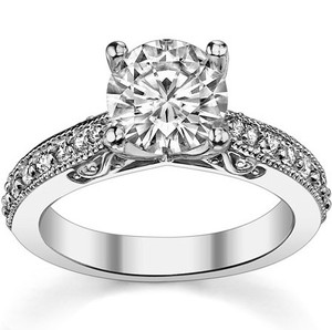 Anillo Geométrico de Moissanita, Plata de Ley 925, Chapado en Oro Blanco, Anillo de Compromiso, Boda, Promesa, Nupcial de Lujo, con Engaste de Puntas, Regalo - Product Image 1