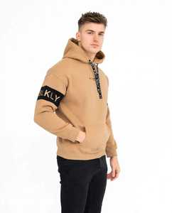 ONETEN APPARELS <b>Men's</b> Color Block <b>Hoodie</b> Plus Size Cotton French Terry Pullover Sweatshirt Autumn 400g - Product Image 5